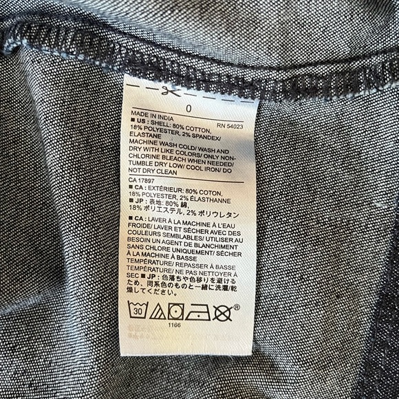 {Banana Republic Factory} Sleeveless Denim Dress in Blue - Women's 0 - Picture 11 of 11